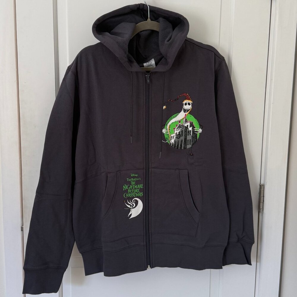 NWT Disneyland Haunted Mansion Jack Skellington NBC Christmas Hoodie Sz MED